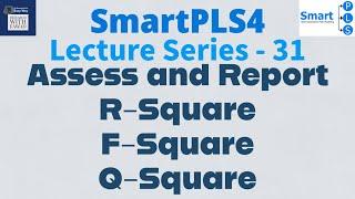 #SmartPLS4 Series 31 - Explanatory Power (R Square and F Square) and Q Square