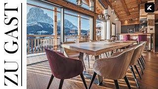 House Tour: Luxury Chalet LEFIRO in Val Gardena + Indoor Pool