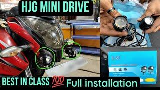 HJG MINI DRIVE | FOR NS 200 | BEST LIGHTS IN THIS SEGMENT | FULl INSTALLATION | RS MOTO VLOGS