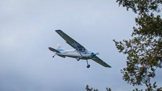 Cessna 170 Crosswind Landing