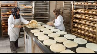 Authentic Turkish bakery! Soft Turkish breads from bakers I Turkey Street Food