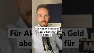 Für Aktien kein Geld & jedes Jahr neues iPhone #aktien #iphone #shorts