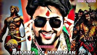 Ravan vs Hanuman Ji| Hanuman ji attitude status |