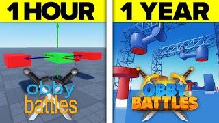 I Just Released My NEW Roblox Game! (Obby Battles)