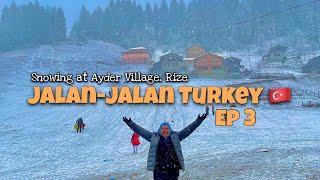 Magical Snowing ️ at Ayder Village Rize Turkey DEC 2021 | ZAINIROHAIZAN