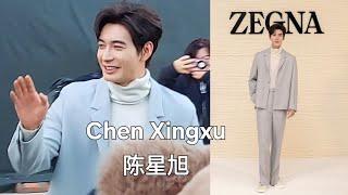 Chen Xingxu 陈星旭 after Zegna Men's Fashion Show in Milan FW, January 2024.