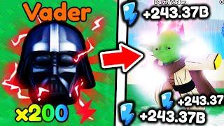 I Got STRONGEST PETS and Become BEST JEDI and Roblox Saber Training Simulator..