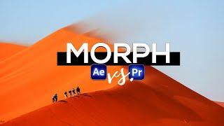 Morph Transition - Easy AFTER EFFECTS vs PREMIERE PRO 2022 Tutorial