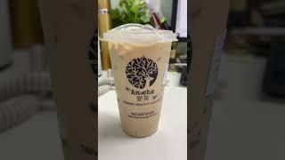 Drink Taiwan Milk Tea add glass jelly #milktea k