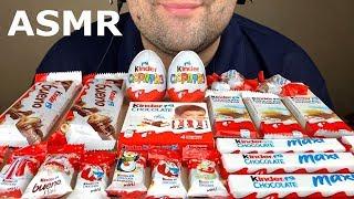 ASMR KINDER CHOCOLATE PARTY (BUENO, BONS, KINDER SURPRISE) 초콜릿 리얼사운드 먹방 MUKBANG *EATING SOUNDS*