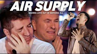 Golden Buzzer: Simon Cowell Crying To Hear The Song Air Supply Homeless On The Big Word Stage