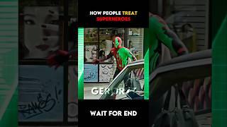 How People Treat Superheroes vs Villains ️ #shorts