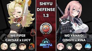 Piper x Caesar x Lucy | Yanagi x Qingyi x Rina | Shiyu Defense 7 | ZZZero | Zenless Zone Zero 1.3