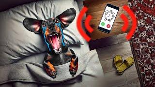 Tried to Ban My Dachshund Dog from Bed… Epic Fail! 