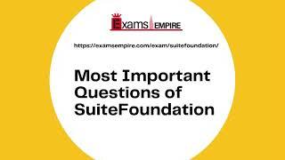 SuiteFoundation | NetSuite SuiteFoundation Exam Study Guide