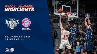 MLP Academics Heidelberg vs. FC Bayern München Basketball - Full Game Highlights - Spieltag 13