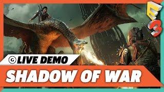 Shadow of War - 30 Minutes of Fortress Assault Live Demo Gameplay - E3 2017