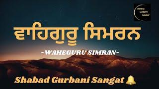 Waheguru Simran || ਵਾਹਿਗੁਰੂ ਸਿਮਰਨ || Mind Relaxed Simran || SGS || #shabad #gurbani #wahegurusimran