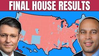 FINAL 2024 US House Results: 5 Seat GOP Majority