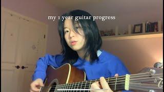 my 1 year guitar progress