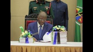 HOTUBA YA RAIS MAGUFULI BAADA YA KUPOKEA RIPOTI YA UCHUNGUZI WA MADINI YA ALMASI NA TANZANITE