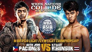 Arvin Jhon Paciones  VS Kitidech Hirunsuk   | WBA Asia Light Flyweight Championship