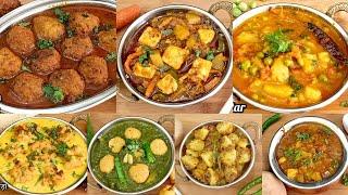 7 बिना प्याज लहसुन के आसान सब्जी | 7 No Onion No Garlic Recipes | Indian Lunch & Dinner Recipes