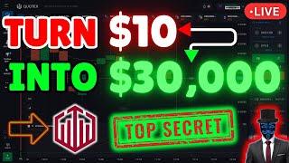 ️TURN $10 INTO $30,000 TRADING QUOTEX SECRET| BEST NO LOSS BINARY OPTIONS STRATEGY TUTORIAL 2025️