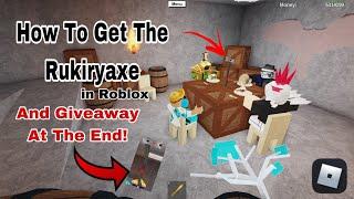 How To Get The Rukiryaxe(Shark Axe)(Best Axe For Beginners)& Giveaway At The End, In Lumber Tycoon 2