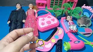 Barbie Ken Family | Pink Toys Collection | Disney Barbie Makeup Toys Unboxing | Makeup Kit ASMR