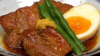 How to Make Pork Kakuni (Braised Pork with Less Fat Recipe) | Cooking with Dog