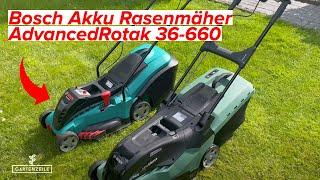 Bosch Akku-Rasenmäher AdvancedRotak 36-660 im Härtetest! Was taugt das neue Modell von Bosch?