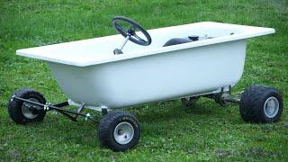 Homemade 200cc BATHTUB Gokart !?