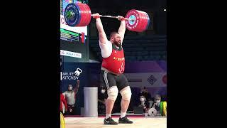 new world record Lasha Talakhadze clean and lerk 267 kg | 2021 World Weightlifting Championships