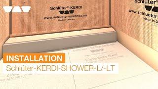 Bodengleiche Dusche perfekt gestalten: Schlüter-KERDI-SHOWER-L/-LT für Ihr modernes Badezimmer