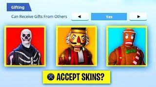 THIS is what happens when you GIFT SKINS! | Fortnite: Battle Royale