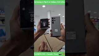 Galaxy S24 Ultra vs Galaxy Z Flip 5 Zoom Test (200X vs 10X)#shortsfeed #shorts #zflip5 #s24ultra