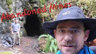 Bushwhacking to abandoned mines