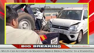 Multi-Car Accident on Mandovi Bridge Brings Traffic to a Standstill.want catchy title