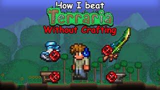 How I beat Terraria without crafting a single item