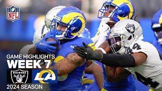 Las Vegas Raiders vs. Los Angeles Rams | 2024 Week 7 Game Highlights