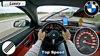 BMW F32 420i XDrive *LUXURY* TOP SPEED DRIVE ON GERMAN AUTOBAHN 