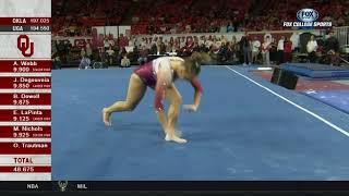 Olivia Trautman Floor Exercise 2019 Oklahoma vs Georgia 9 925