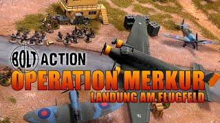 OPERATION MERKUR - Deutsche Landung am Flugfeld | Bolt Action Battlereport [V2]