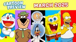 Every CARTOON MOVIE & SERIES in MARCH 2025 (Looney Tunes, SpongeBob, Jellystone, Simpsons, Batman)