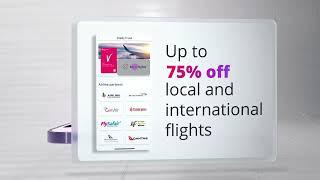 Enjoy up to 75% off flights | Discovery Bank