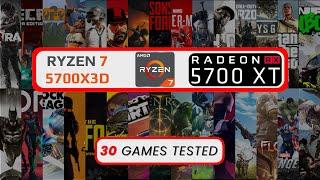 Ryzen 7 5700X3D + RX 5700 XT - Test in 30 Games