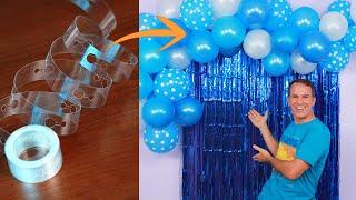 ARCO ORGANICO DE GLOBOS (cinta para arco de globos) como hacer un arco de globos - gustavo gg