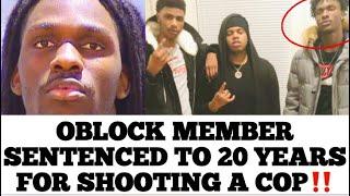 Oblock Member Huncho Sentenced To 20 Years In Prison For SHOOTING A Cop During A Robbery In Chicago