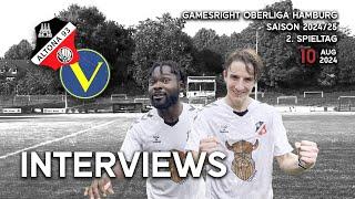 Interviews nach dem Spiel Altona 93 gegen SC Victoria | 2. Spieltag Gamesright Oberliga Hamburg